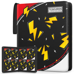 Yifan trading card binder with four pockets protects your collection on the go