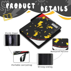 Inside view showing sleeves and card organization