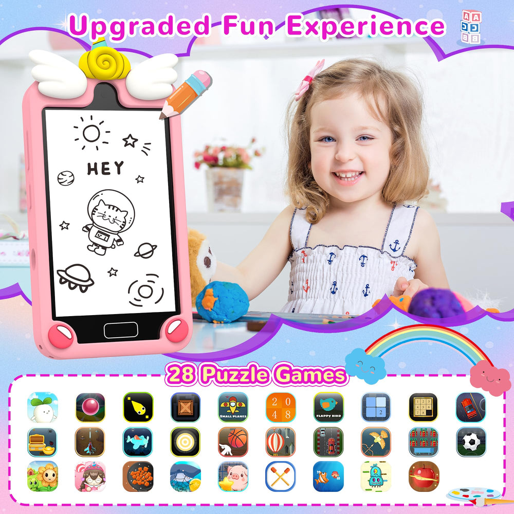YIFOCO Kids Smart Phone educational content builds language and creativity.