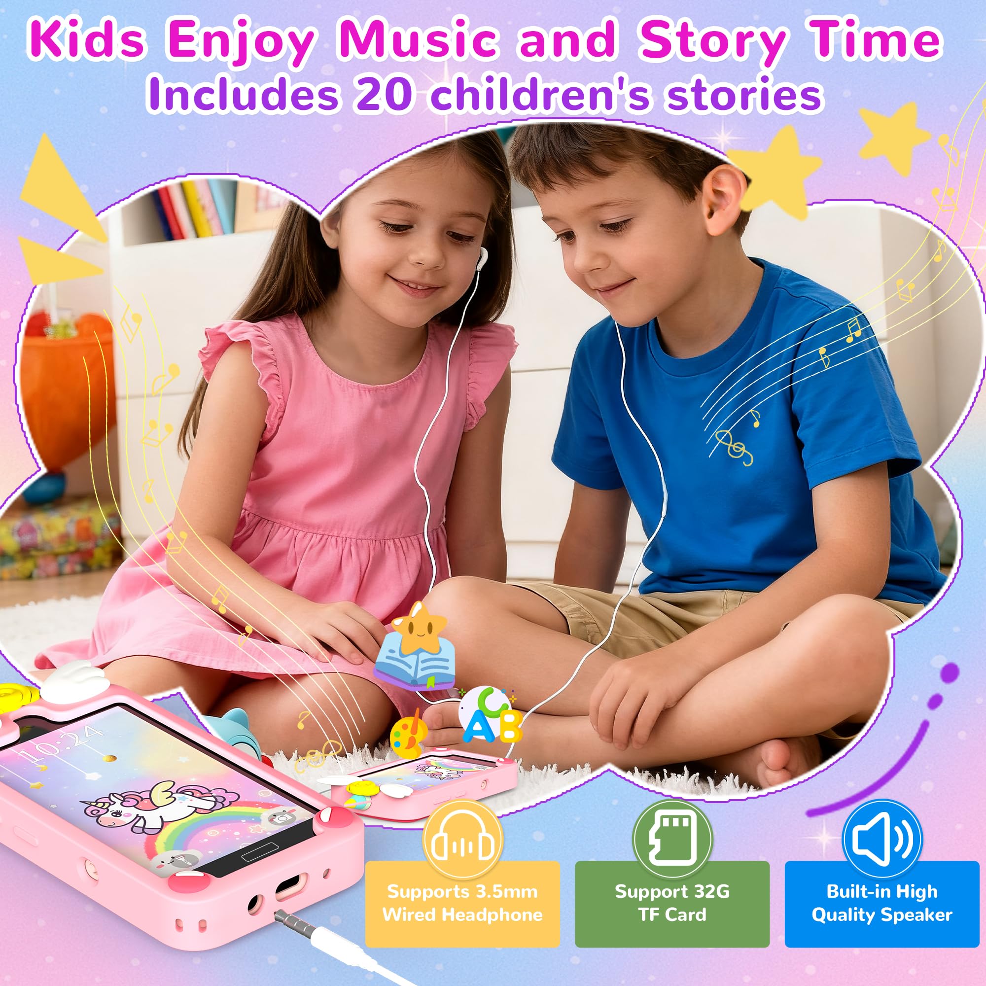 YIFOCO Kids Smart Phone gift-ready packaging makes gifting easy.