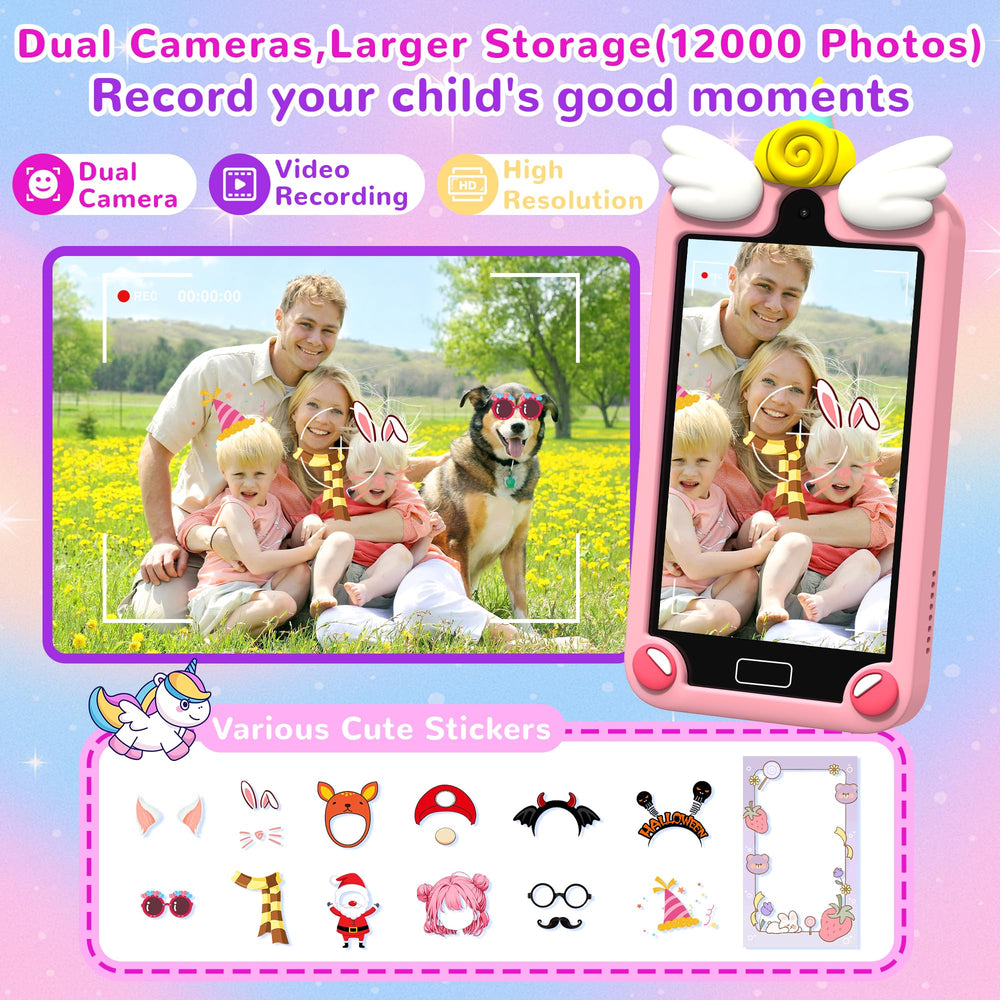 YIFOCO Kids Smart Phone silicone case protects against drops.