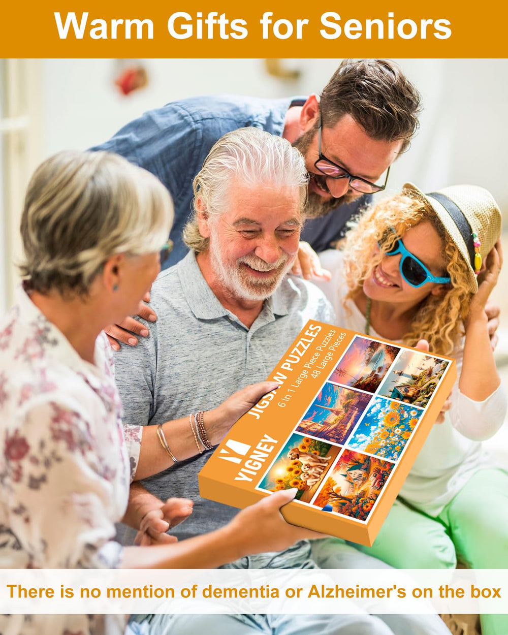 Yigney beach-pattern puzzle offers relaxing, social activity for seniors.
