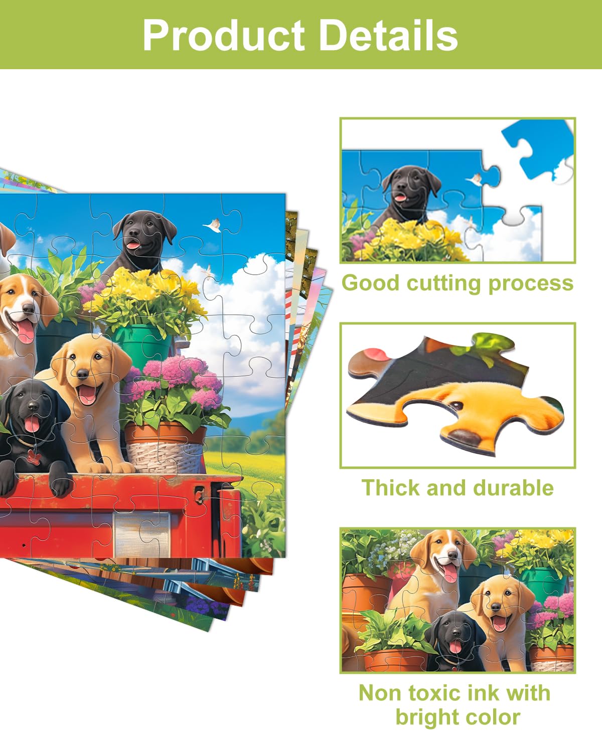 Yigney attraction-pattern puzzle features bold visuals for easy recognition.