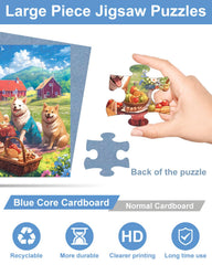 Yigney dog and beach puzzles offering colorful scenes to spark memory.