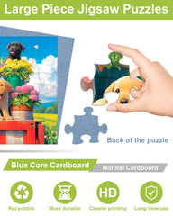 Yigney dog-pattern puzzle helps seniors stay focused with familiar imagery.
