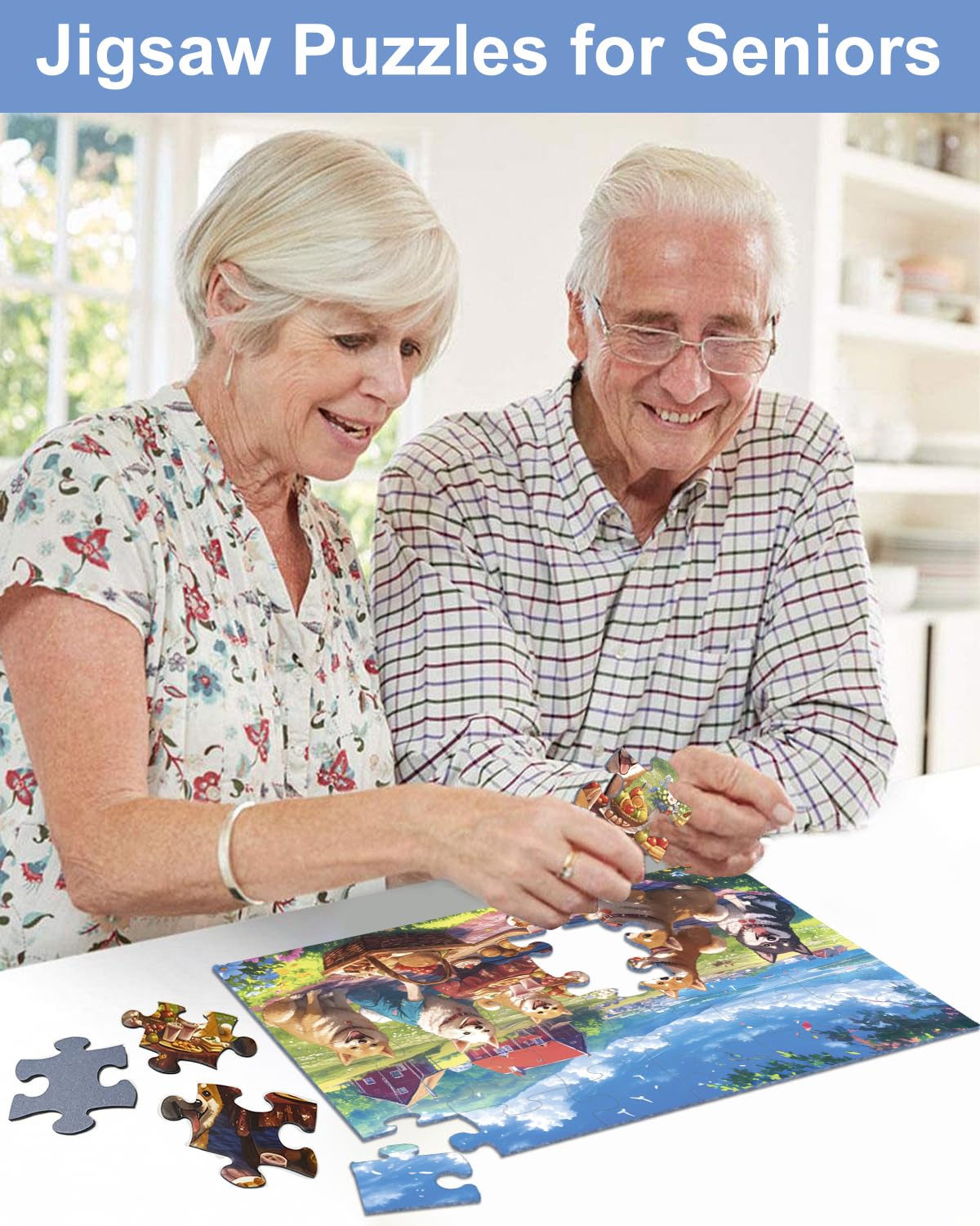 Yigney storage box to keep puzzles organized and ready for use.