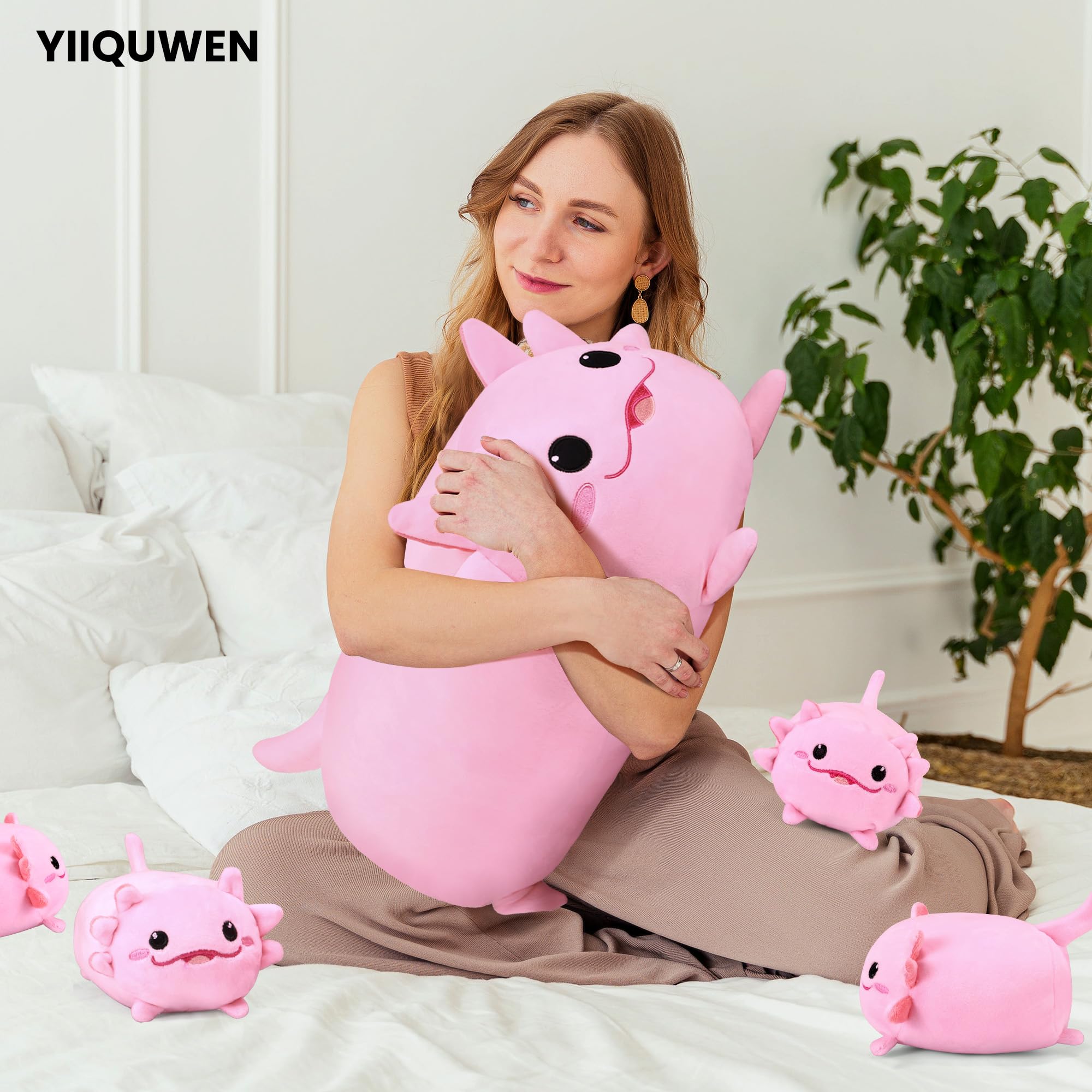 YIIQUWEN axolotl gift for children—perfect present for birthdays and hugs.