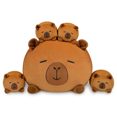 YIIQUWEN Capybara plush family set for playtime and comfy décor.