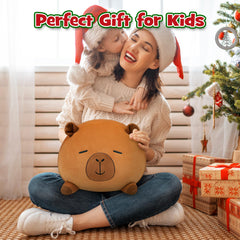 YIIQUWEN Capybara plush gift set, ideal for kids and animal lovers.