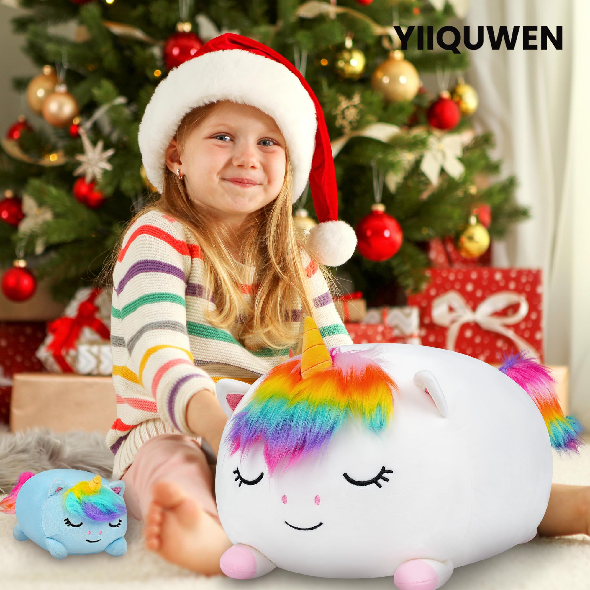 YIIQUWEN unicorn belly-unzip feature reveals four tiny babies inside.