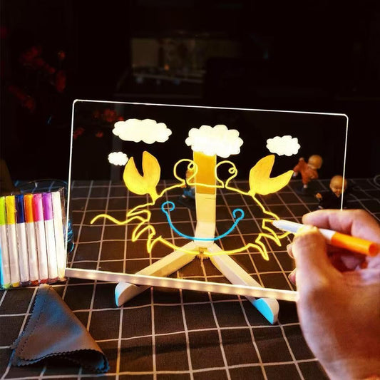 Yiishuiil LED Notepad with seven-color pens for bright reminders.