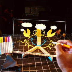 Yiishuiil LED Notepad with seven-color pens for bright reminders.
