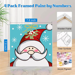 Yijingtop kid-friendly paint-by-number setup on framed canvas supports focus