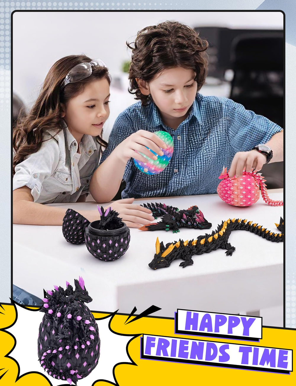 YILCER glow-ready dragon egg doubles as a night light