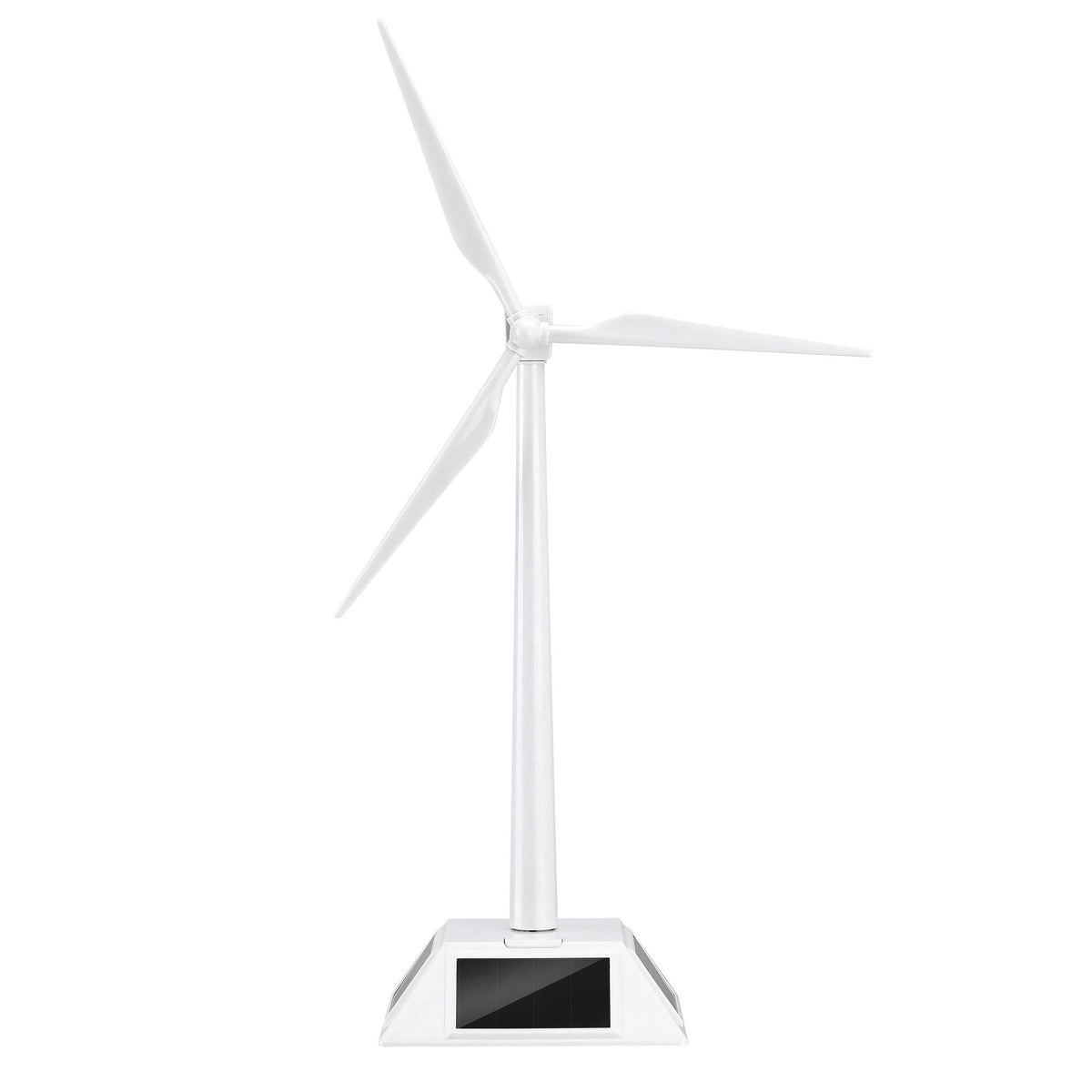 Yiluren windmill base shown in bright sun powering a gentle 360-degree display