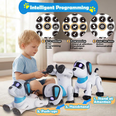 Yiman robot dog bark action captures command-driven pretend play with kids