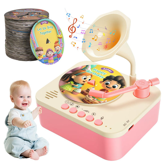 Yimido kids phonograph with 96 learning cards sparks imaginative play and early literacy.