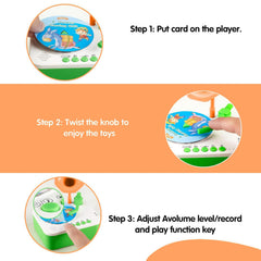 Yimido Kids Phonograph DIY-record feature inviting kids to create stories