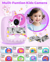 YINGOOT Kids Camera with silicone cover for protection against drops.