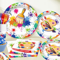 Yingoto centerpieces create charming art-themed table accents