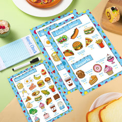 Yinkin detailed play menu sizes image with kid-friendly pages.