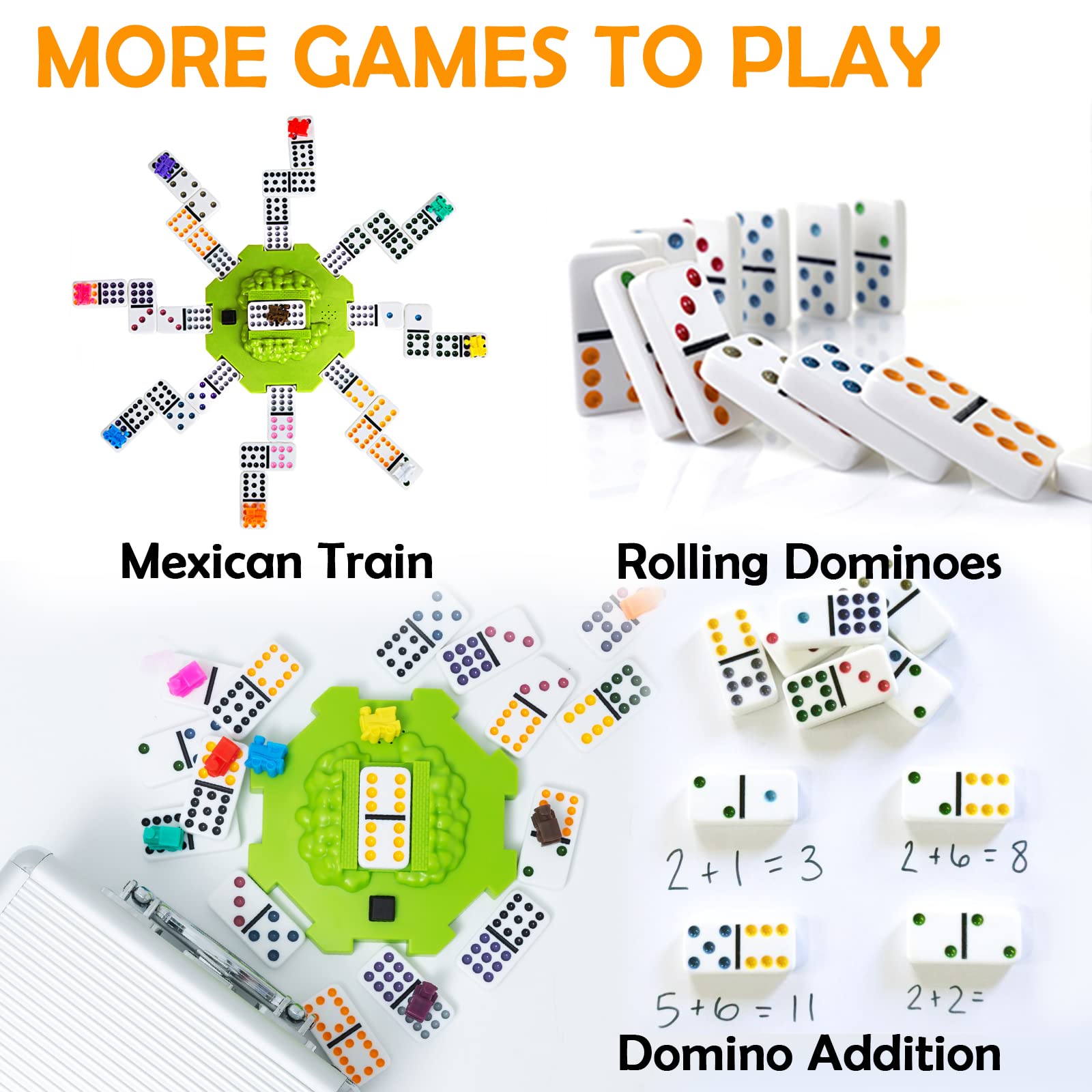 Yinlo travel-ready domino set compact and easy to carry