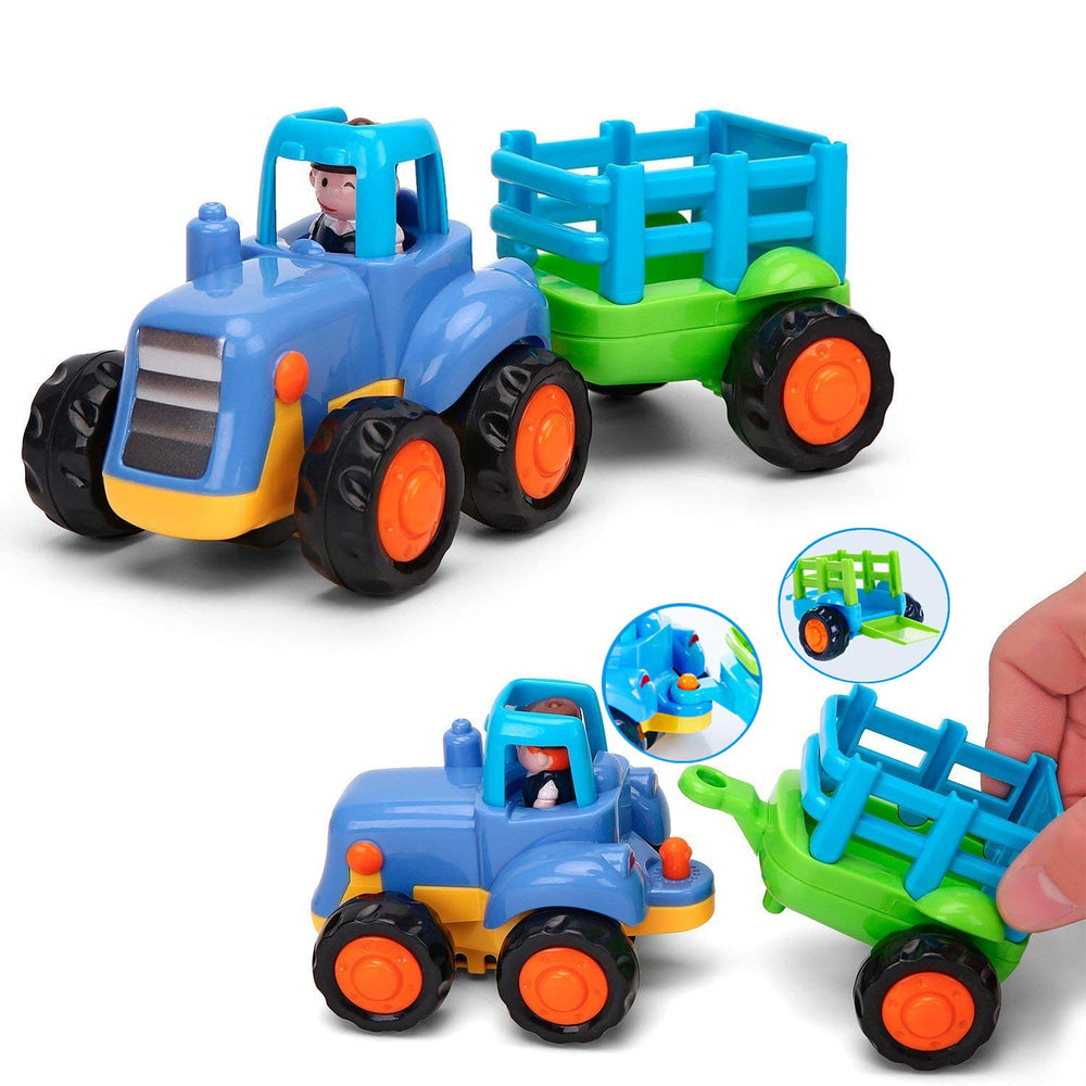 Yiosion bulldozer push toy encouraging hands-on exploration and cooperative play