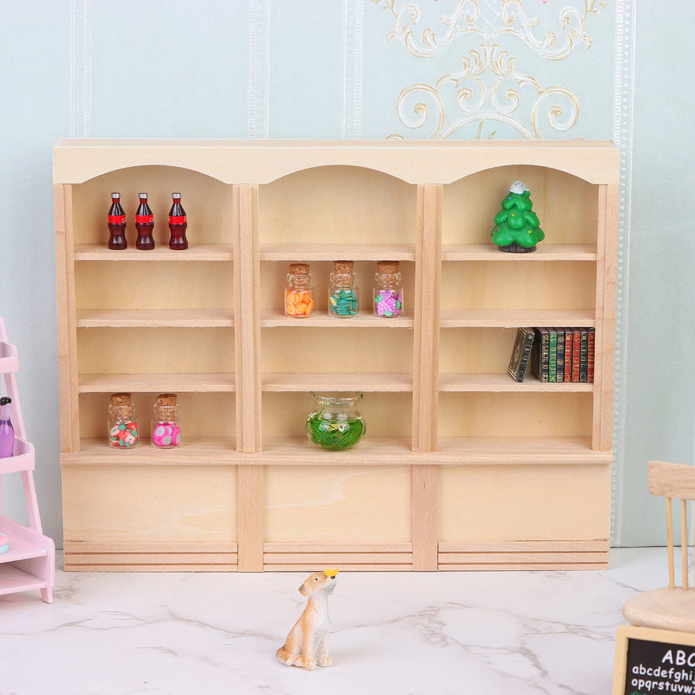Yiphates dollhouse accessory mini shelf supports imaginative play and scene dressing.