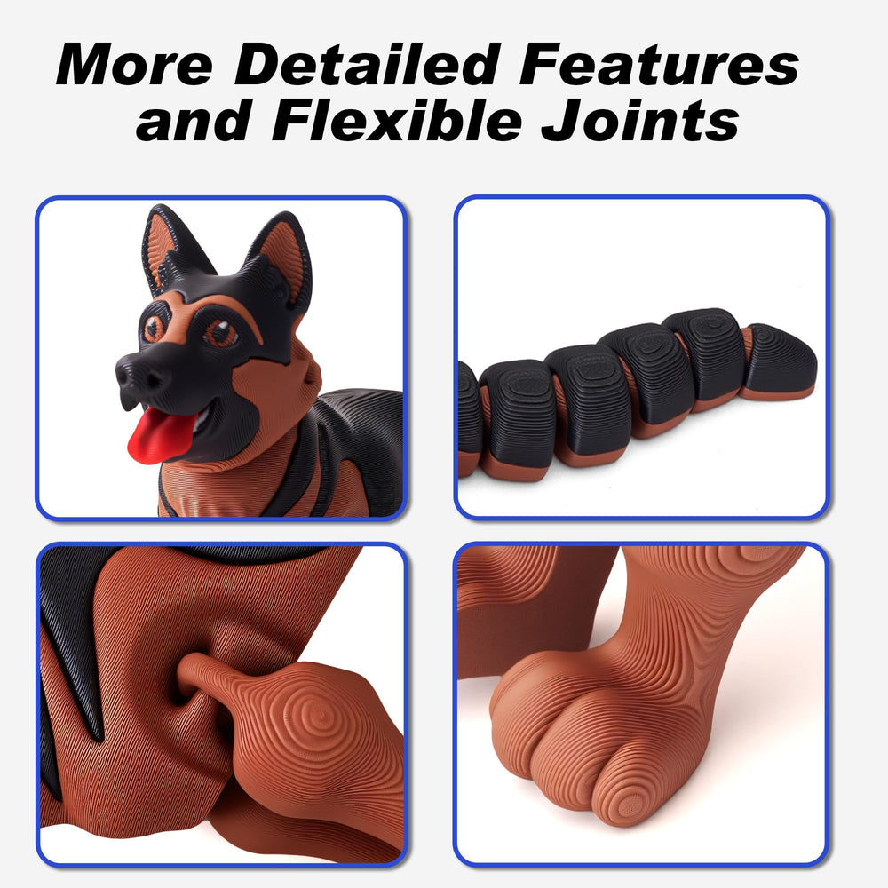 Yipintang articulated dog limbs enable poseable display for collectors