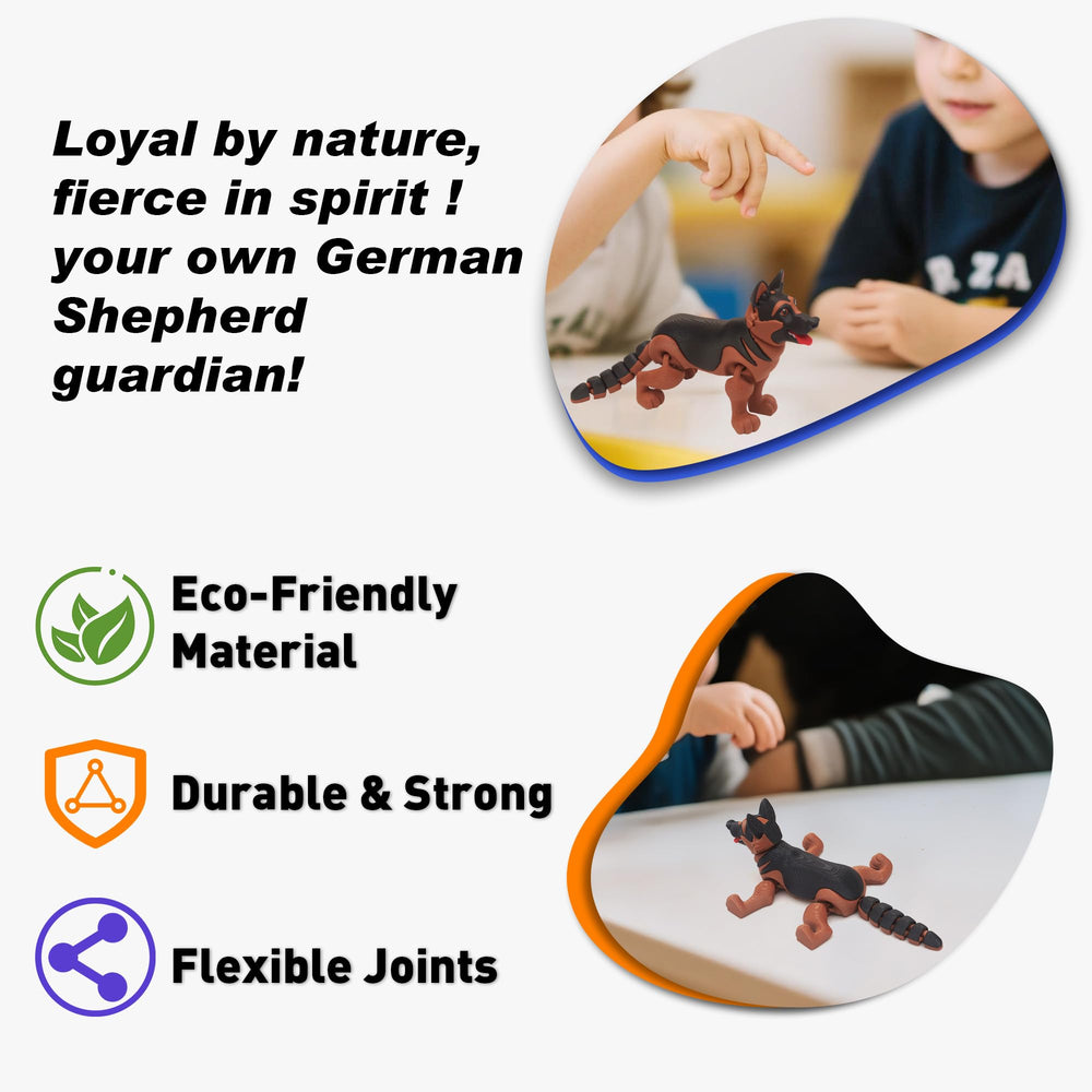 Yipintang flexible dog figure offers tactile engagement on a work desk