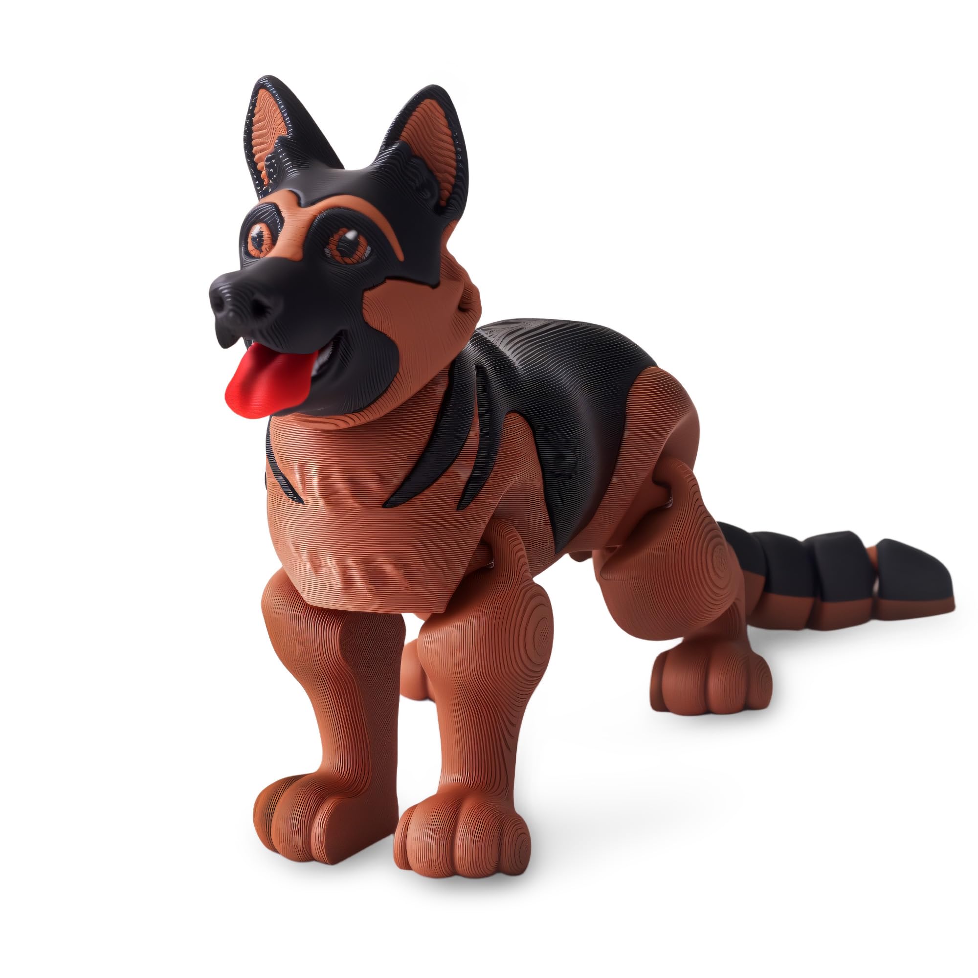 Yipintang German Shepherd 3D-printed figure for durable desktop display