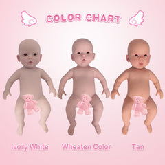 YIQI weighted silicone doll torso in tan for a substantial hold.