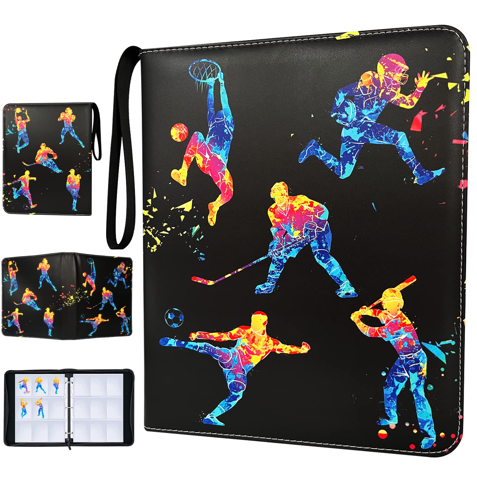 Yisheme 900-pocket binder cover keeps trading cards organized and protected.