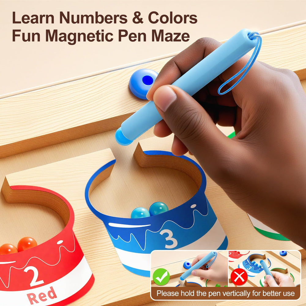 Yisryerow safe durable wooden board keeps beads securely under a sealed top.