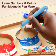 Yisryerow safe durable wooden board keeps beads securely under a sealed top.