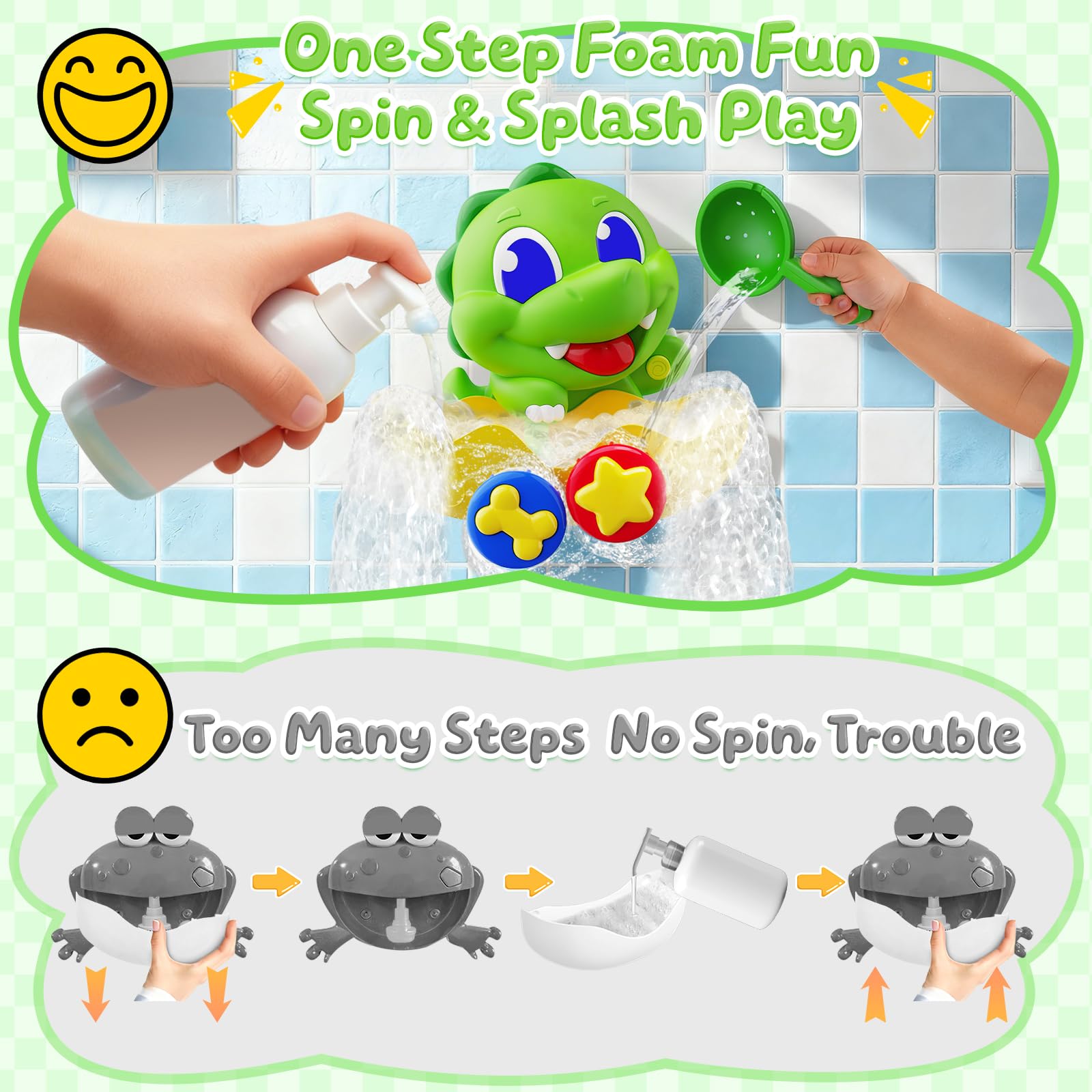 Yitbisy bath toy features water-powered rotating wheels for interactive play.