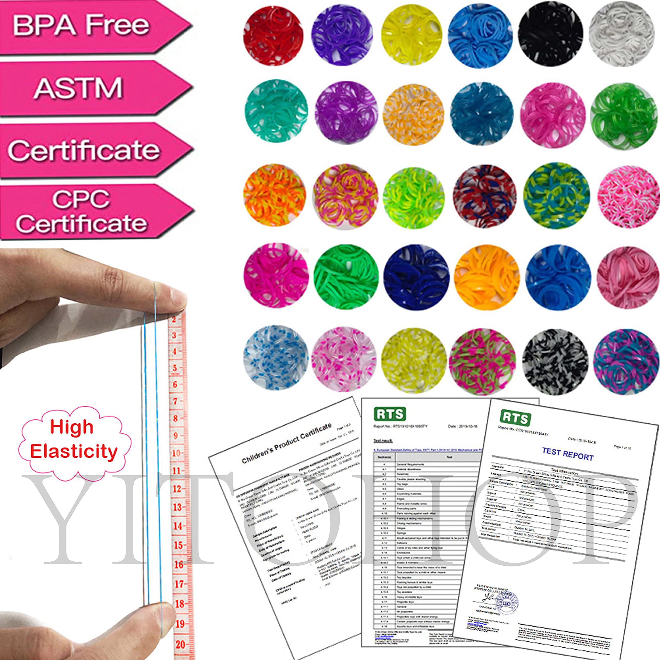 Child crafting bracelets using loom bands for a fun activity