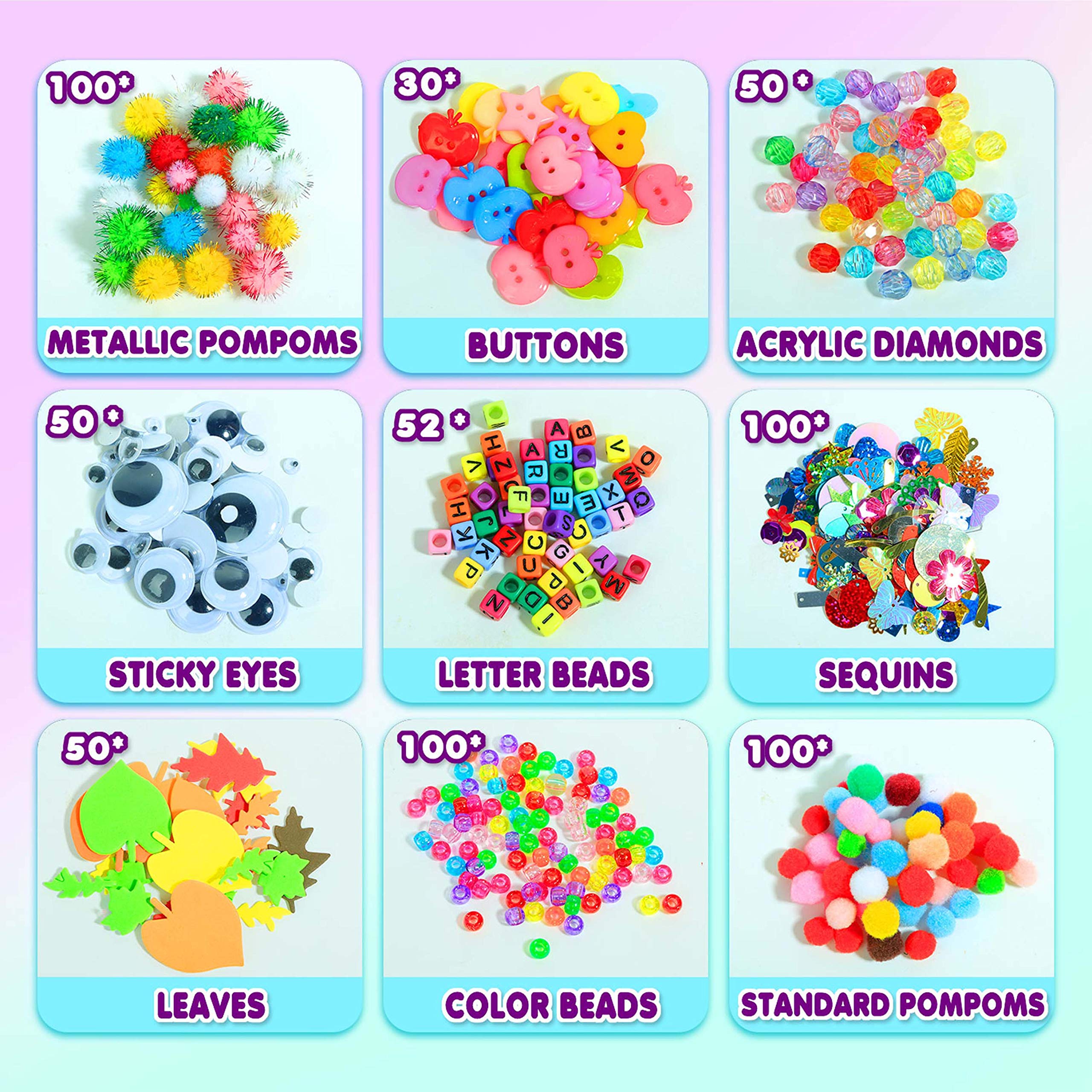 YITOHOP pipe cleaners and pom-poms inspire colorful, tactile crafts for little hands.