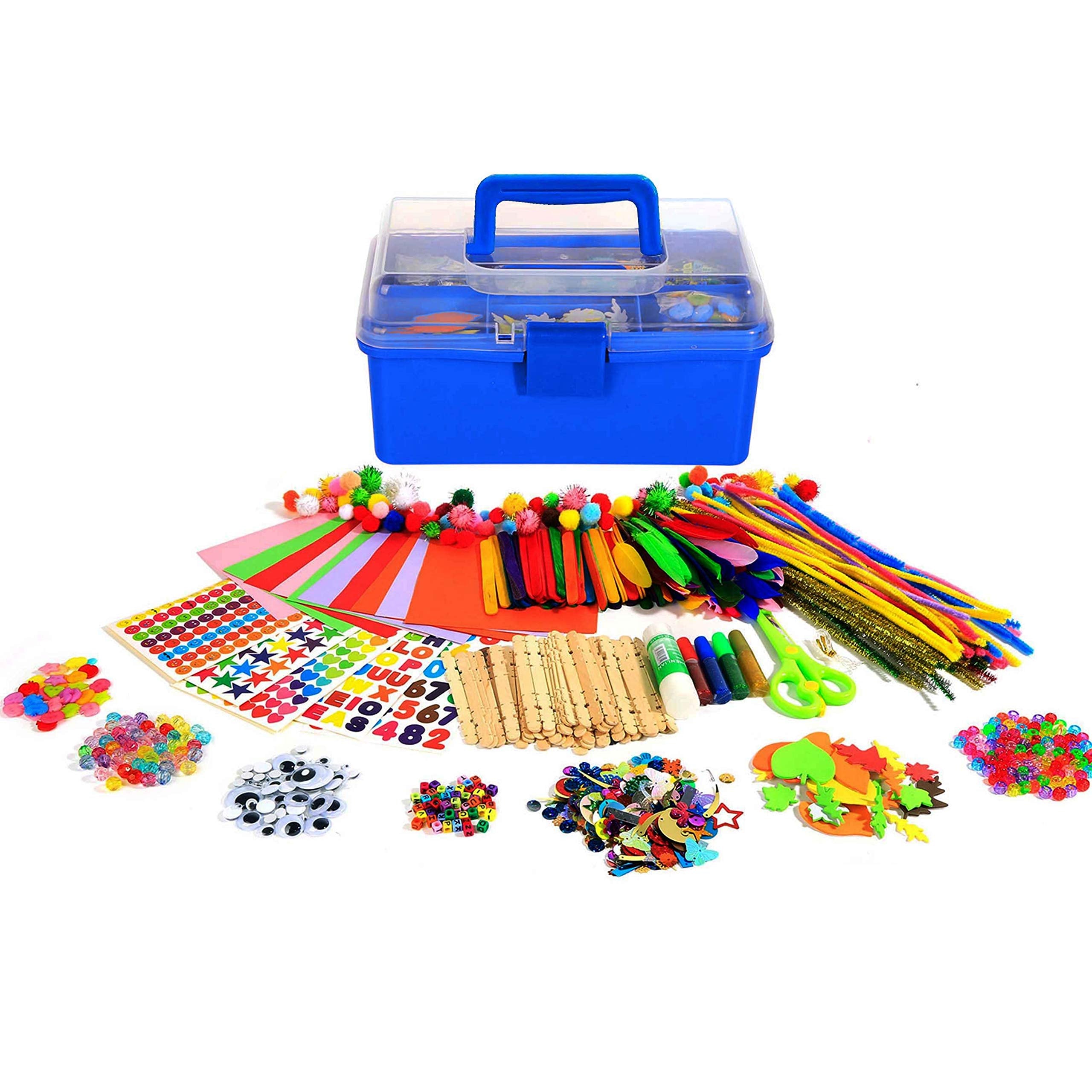 YITOHOP travel box craft kit keeps kids' art projects organized on the go.