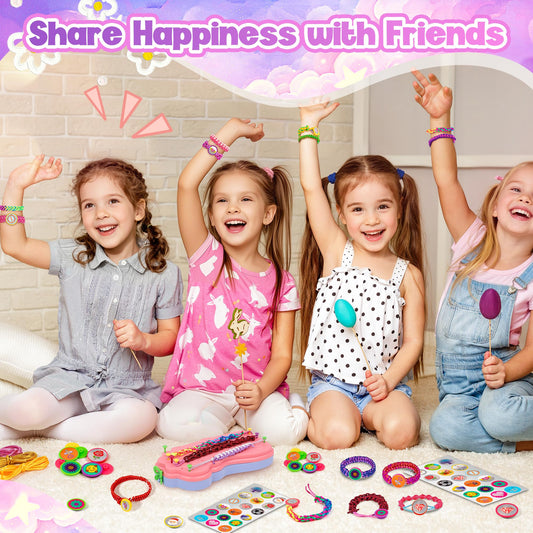 yiwaga bracelet making kit colorful bracelets showcases vibrant designs to spark creativity during play
