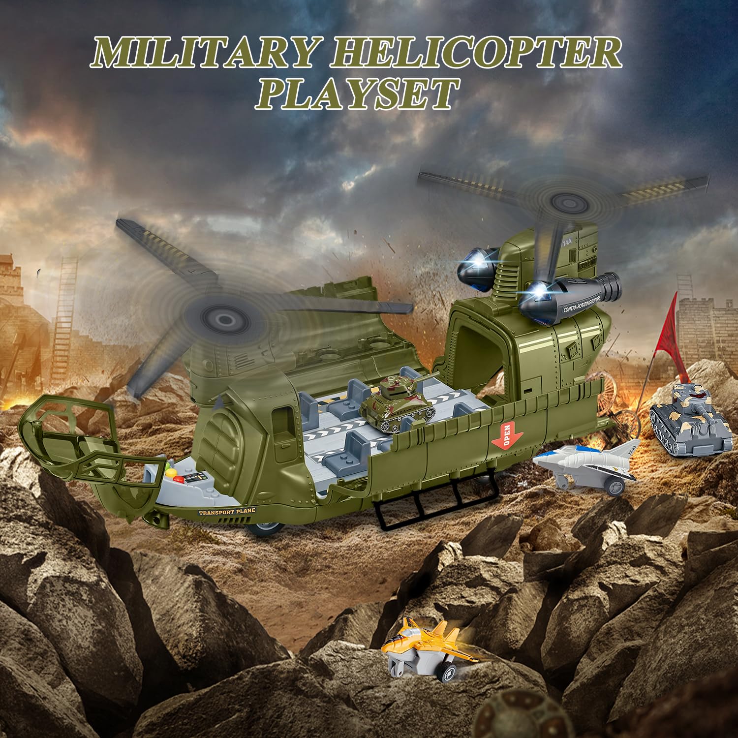 Yiwsnust carrying case keeps the military playset organized