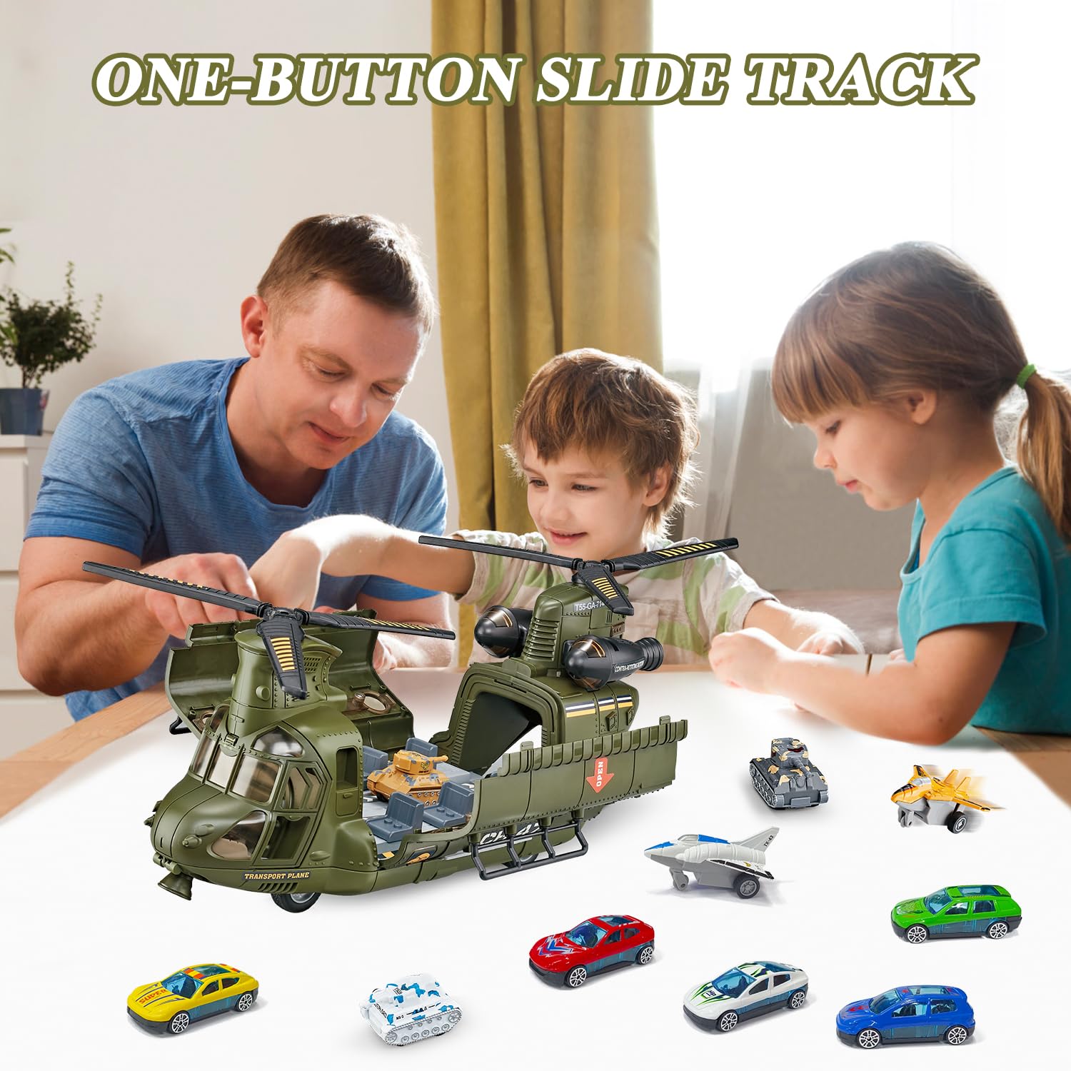Yiwsnust glide rails simulate smooth vehicle movement during play