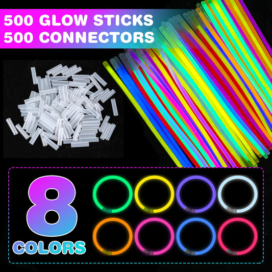 YixangDD glow-stick connectors create easy bracelets and necklaces