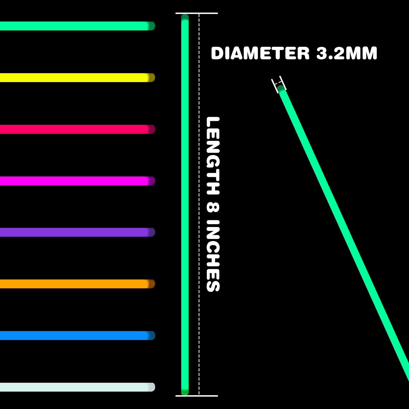 YixangDD glow sticks decorate Christmas parties with colorful ambiance