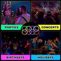 YixangDD glow sticks use non-toxic materials for safe family fun