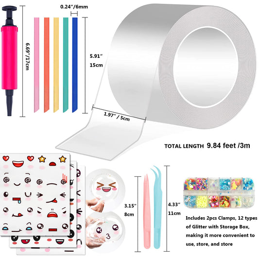 YIXIPAZH balloon pump included for quick, easy bubble balloon creation.