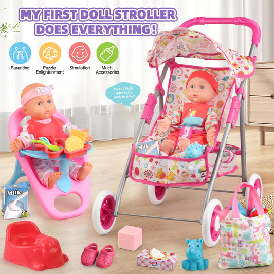 YIYBM doll 12.5-inch included for instant storytelling and nurturing play.