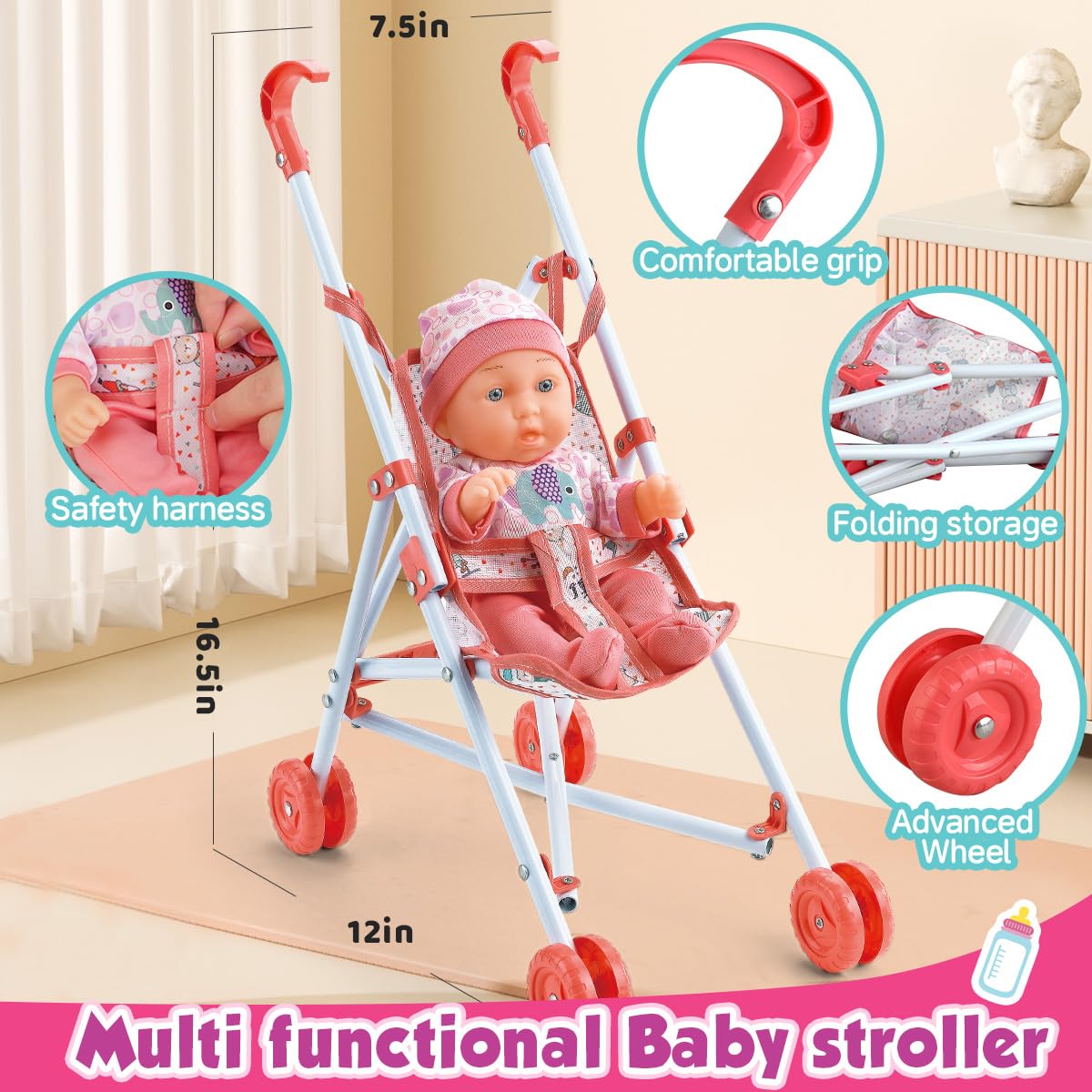YIYBM two sets of doll clothes for mix-and-match dressing fun
