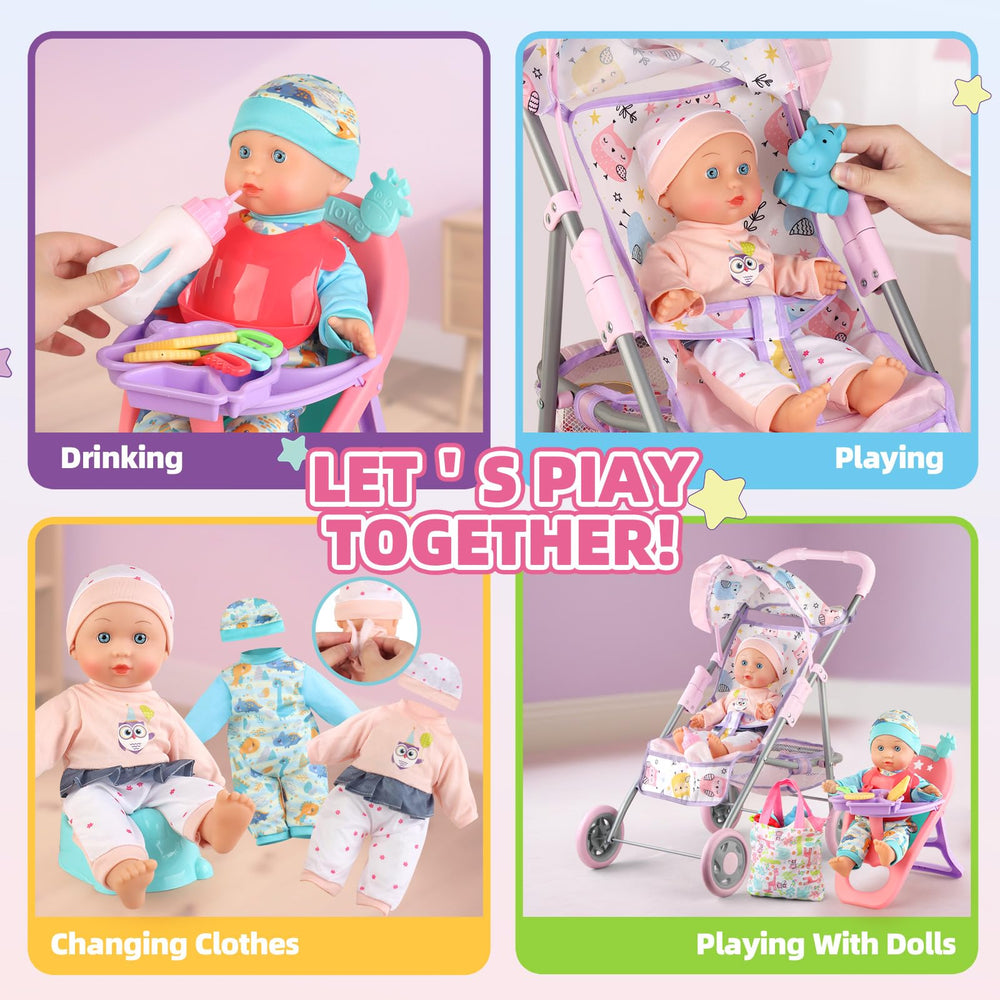 YIYBM two doll outfits to change looks and spark creativity.
