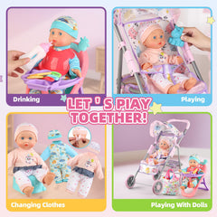 YIYBM two doll outfits to change looks and spark creativity.